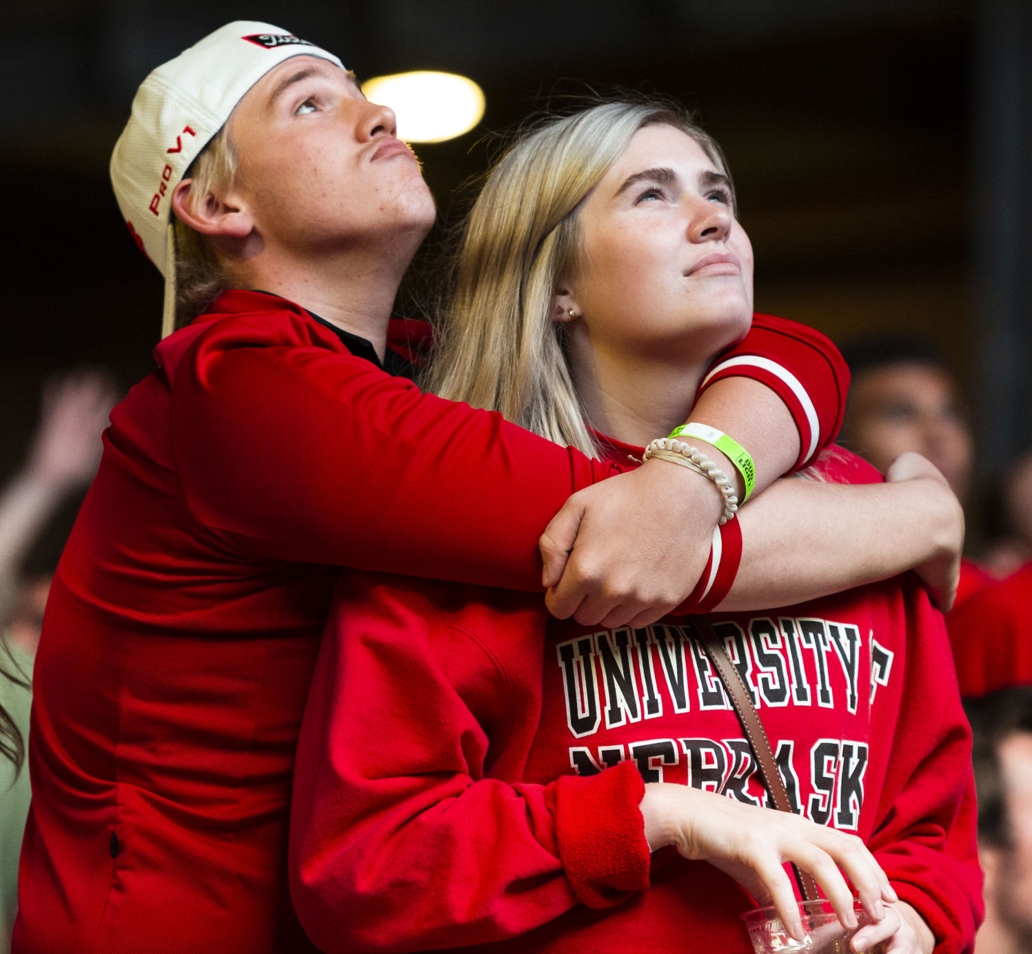 Fans at Railyard, Nebraska vs. Michigan State, 9.25